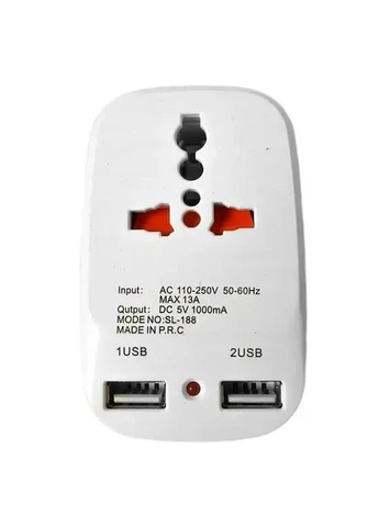 Сетевой переходник 823 2usb No Brand (370607621)