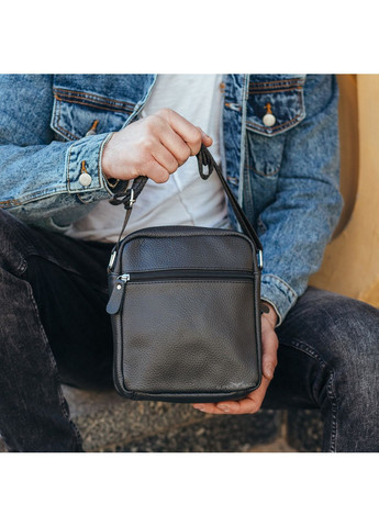 Чоловіча шкіряна сумка через плече 22х19х5 см Tiding Bag (315868893)