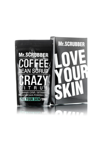 Скраб кофейный с ароматом цитруса для тела Mr.Scrubber Crazy Citrus 200g Mr. Scrubber (298054249)