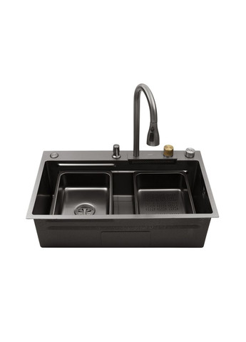 Кухонная мойка KRP Schwarze - SET7545HM PVD (3.0/0.8 мм) Kroner (332971190)