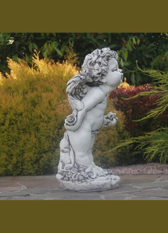 Садова фігура Ангел хлопчик полігіпс 50х23х23 см (ПОЛІ047 ) Гранд Презент (297464052)