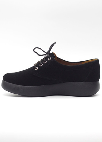 No Brand Туфлі жіночі з натуральної замші чорні чорний з натуральна замша, — демісезон (361348884)