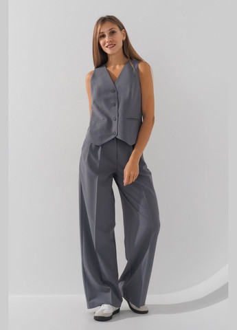 Жилет однотонный женский WTC02425 Серый shop (2000990798718) LAWA (315994199)