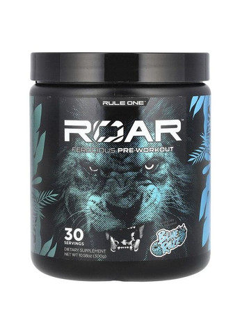 Передтренувальний комплекс Rule1 Roar Ferocious Pre-Workout 300 г (30 порц.) (різні смаки) No Brand (348139575)