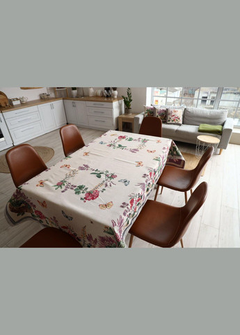 Гобеленовая скатерть на стол Лавандовое поле Прованс (326807431)