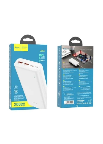 Внешний аккумулятор J80A 20000mAh 22.5W 5A 2 USB TypeC QC PD белый Hoco (279553620)