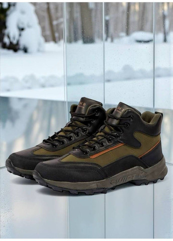 Хаки зимние ботинки мужские зимние хаки (а805-6l) KMB
