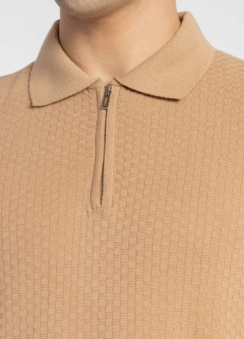 Бежевая футболка-поло мужское бежевое для мужчин Arber