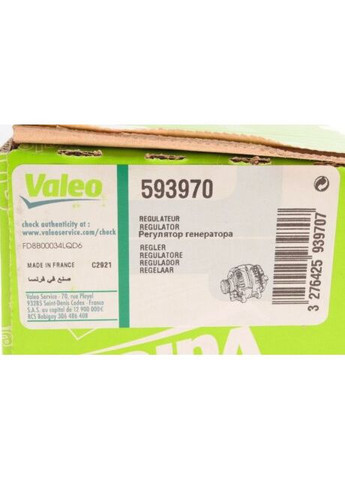 Регулятор напряжения генератора VRV4291 FR - ORIGIN 593970 Valeo (366172305)