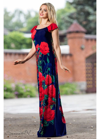 Синее платье 634.1782 Seventeen