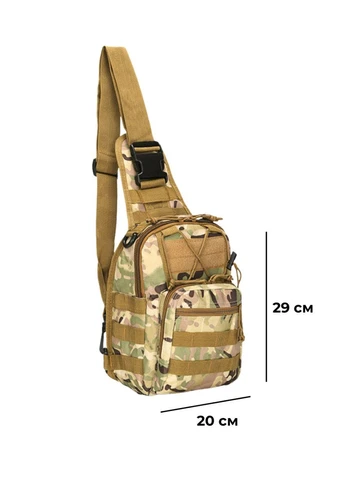 Тактична сумка через плече 6л матеріал Оксфорд UniformX (382989939)