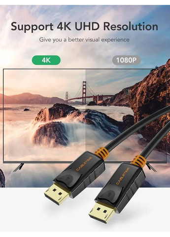 Кабель DisplayPort - DisplayPort V 1.2 (M/M), 1.8 м Black (CD21K) CABLETIME (369723333)