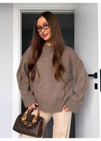 Светло-коричневый демисезонный женский свитер No Brand