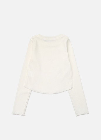 Футболка з довгим рукавом для дівчинки колір молочний CB-00272189 Yuki (325814594)