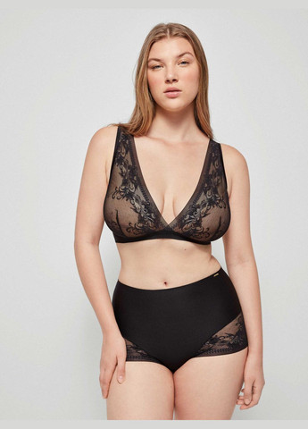 Чёрный бюстгальтер трикутний формований без косточек 85b black (чорний) (арт 10015t) Gisela