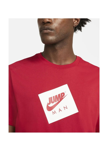 Червона футболка чоловіча jumpman box red dd0963-687 Air Jordan