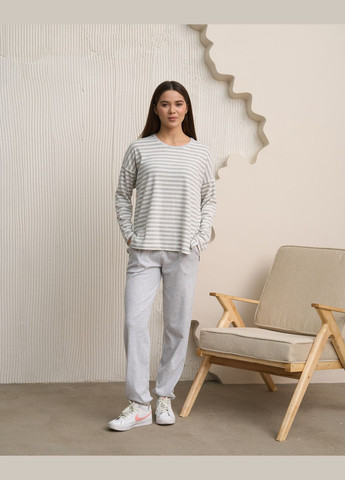 Світло-сіра жіночий комплект зі штанами Nicoletta