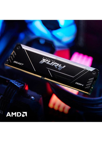 Модуль пам'яті 16GB DDR4 3200MHz Beast RGB Fury (KF432C16BB12A/16WP) Kingston (368575763)