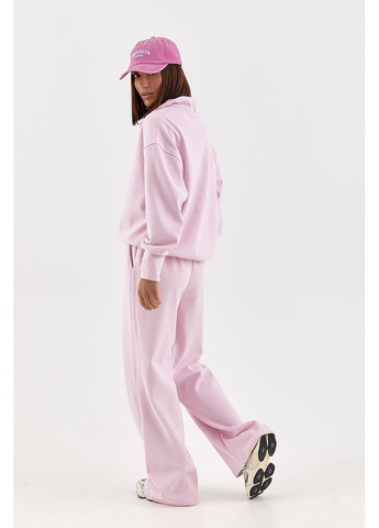 Спортивный костюм свободного кроя со свитшотом-поло - розовый цвет Lurex (353306215)