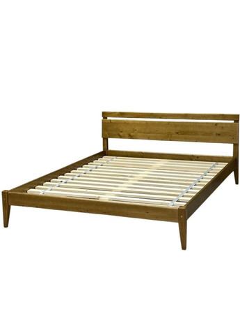 Двоспальне дерев'яне ліжко дуб карамель 200х200 Скіф Л-256 (369944573)