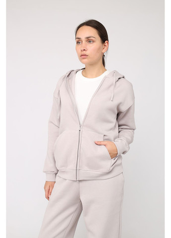 Толстовка на блискавці жіноча колір бежевий ЦБ-00283116 Yuki (366421778)