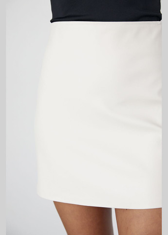 Молочная кэжуал однотонная юбка Lurex