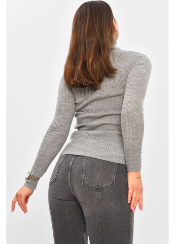 Гольф жіночий однотонний сірого кольору Let's Shop (362413554)