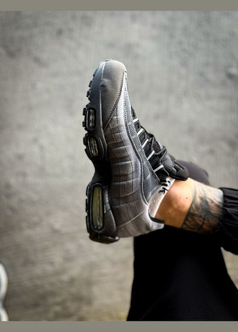 Сірі всесезон кросівки чоловічі air max 95 vapor green gray | аір макс 95 сірі No Brand
