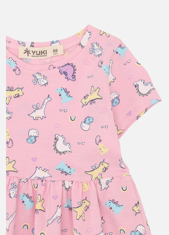 Світло-рожева сукня приталена для дівчинки колір світло-рожевий cb-00276052 Yuki (330223063)