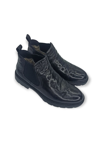 Черные зимние ботинки (р) кожа 0-2-2-am-8821m-1-1s Arees Meniwa