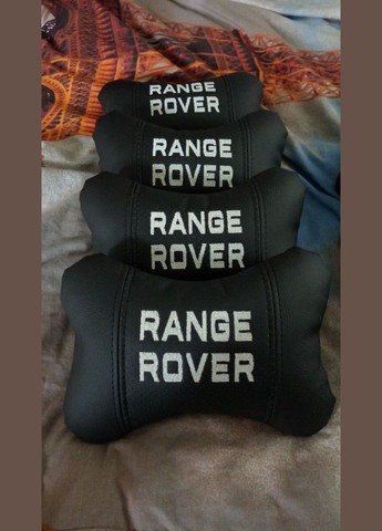 Автомобильная подушка-подголовник черная Range Rover — 112 Land Rover (340489805)