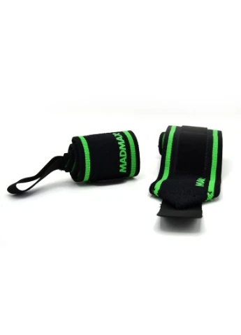 Кистьові бинти MFA-298 Wrist Wraps 18" Black/Green (пара) Mad Max (396821210)