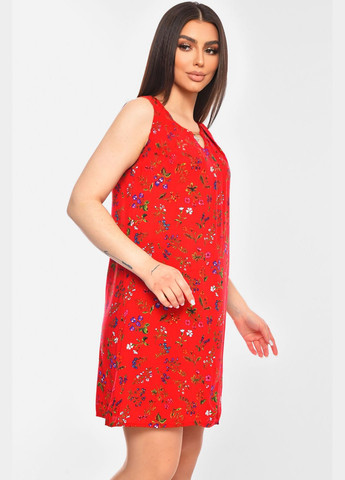 Сарафан жіночий червоного кольору з принтом Let's Shop (329296152)