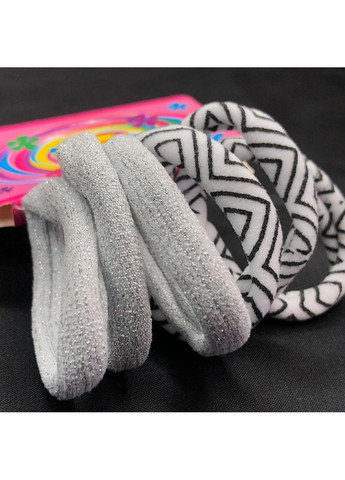 6 шт. - Набор резиночки бесшовные 4 см. - Белый микс №1 Plus-plus (352746087)