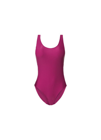 Розовый купальник слитный на подкладке для женщины lycra® 407606 бикини Esmara С открытой спиной, С открытыми плечами