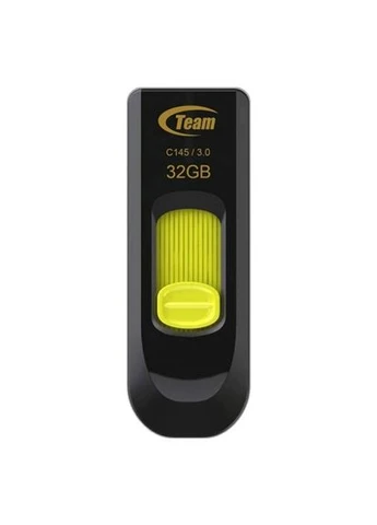 Флеш накопичувач C145 32 GB USB 3.0 висувна чорно-жовта Team (332770397)