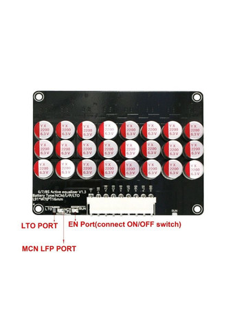 Активний балансир еквалайзер акумуляторів 9S-14S 5A Ver 1.1 li-ion Lifepo4 LTO No Brand (325835083)
