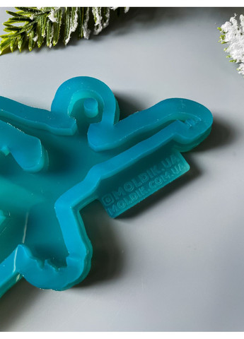 Молд Балерина 1 для новорічних іграшок на ялинку силіконова форма для епоксидної смоли No Brand (370566580)