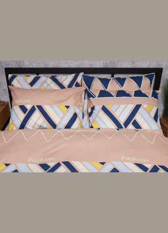 Комплект постільної білизни Полісатин Premium полуторний євро 160х220 наволочки 4х70х70 (MS-820002812) Moon&Star Fashion (286761804)