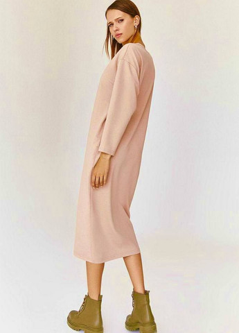 Пудрова сукня Adele однотонна