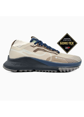 Бежеві Осінні кросівки чоловічі nike react pegasus trail 4 gore-tex beige найк реакт No Brand