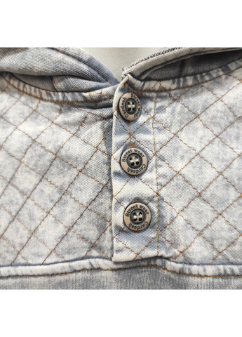 Толстовка мужская спортивная варенка флис капюшон карман XL серый No Brand (354331978)