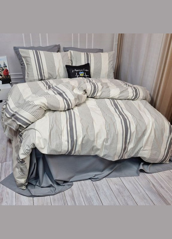 Постільна білизна NOSTALGIC stripe Тенсел Євро на резинці MERISET (306739907)