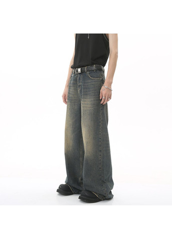 Синие джинсы широкие super baggy мужские No Brand