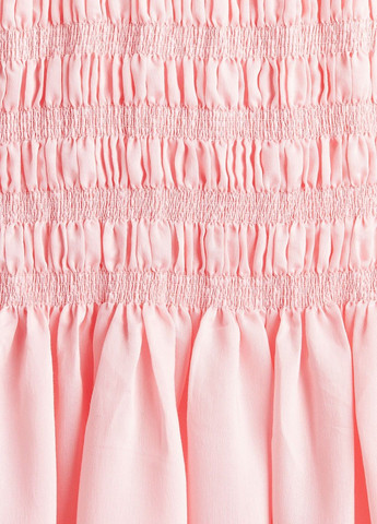 Розовое кэжуал платье H&M с цветочным принтом