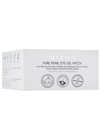 Гідрогелеві патчі з екстрактом білих перлів Pure Pearl Eye Gel Patch 60шт (2-909679) Mizon (369793588)