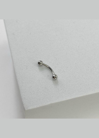 Серьга для пирсинга Банан с шариками для бровей ушей губы сосков пупка хирургическая сталь 316L Сталистый 12.5мм x 2.8мм Finding (315799849)