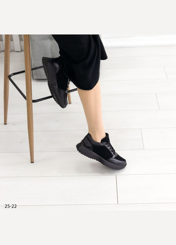 Комбинированные женские замшевшие кроссовки No Brand