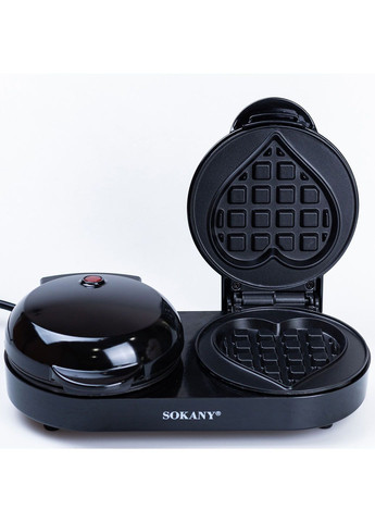Универсальная вафельница двойная мощная для толстых вафель 1100 Вт Sokany sk-bbq-850 (282951489)