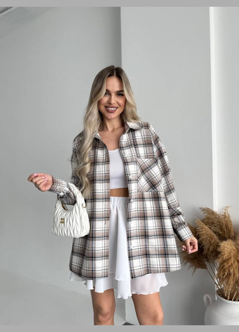 Жіноча фланелева сорочка в клітку Fashion (327045931)